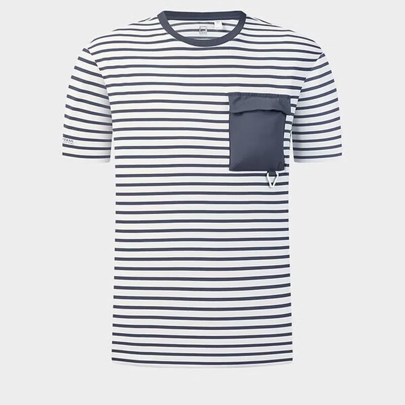 FILA Men s Striped Knitted Short Sleeve T-Shirt L