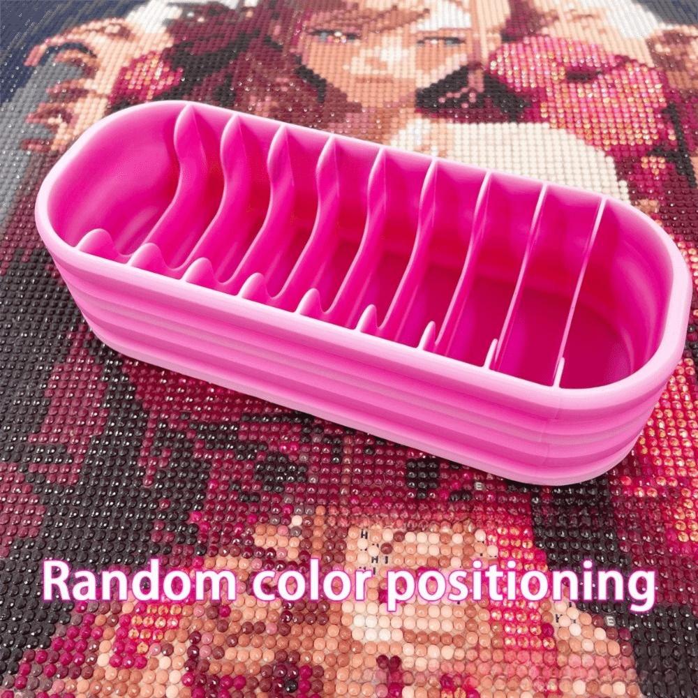 Gradient Color  Packets Storage Box 10 Grids  Art Bead Storage Case   Art