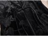 Women's Retro Gold Velvet Frog Button Vest - Black Sleeveless Waistcoat, Spring 2024