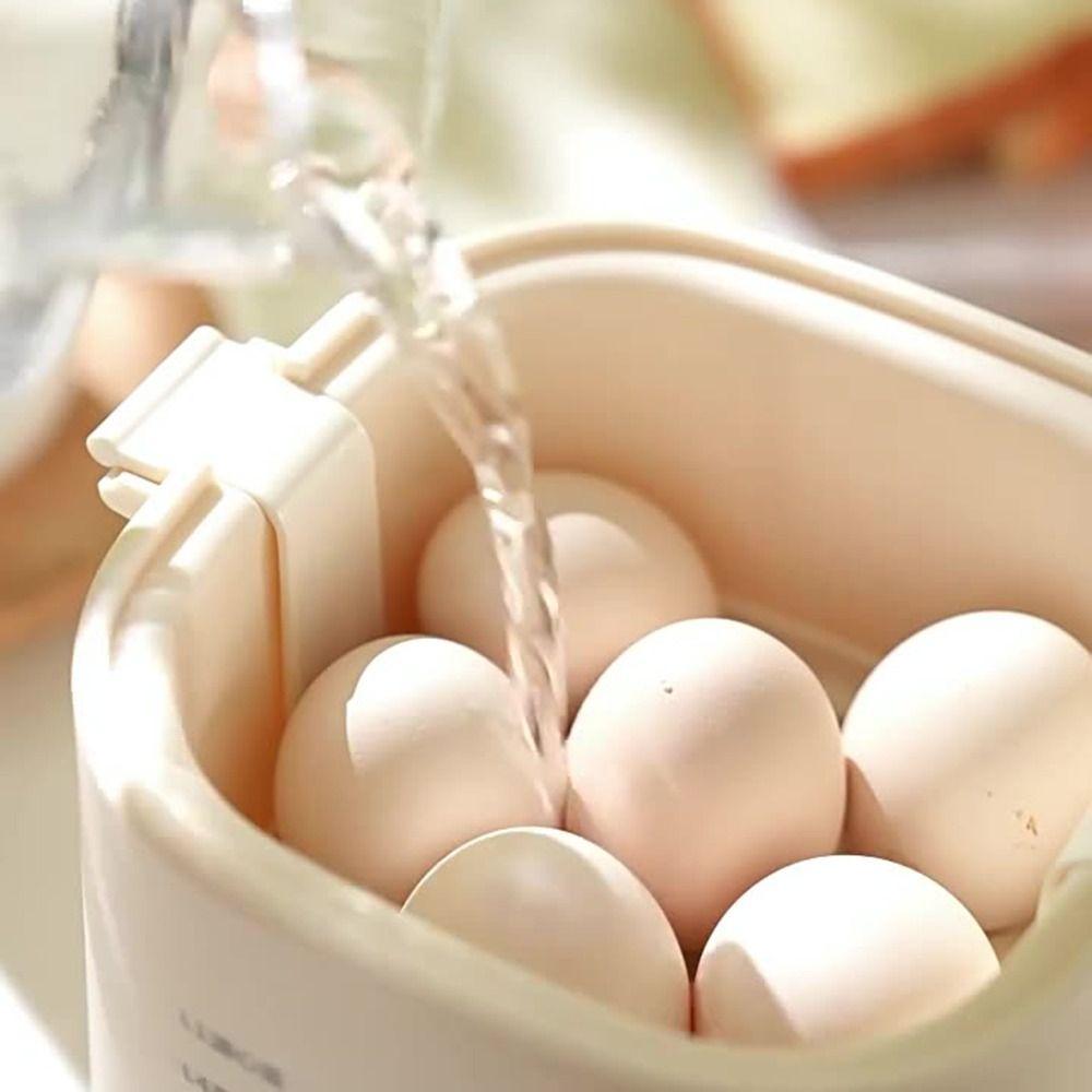 2-Layer Egg Boiler 24-Hour Timing Breakfast Machine Portable Egg Steamer