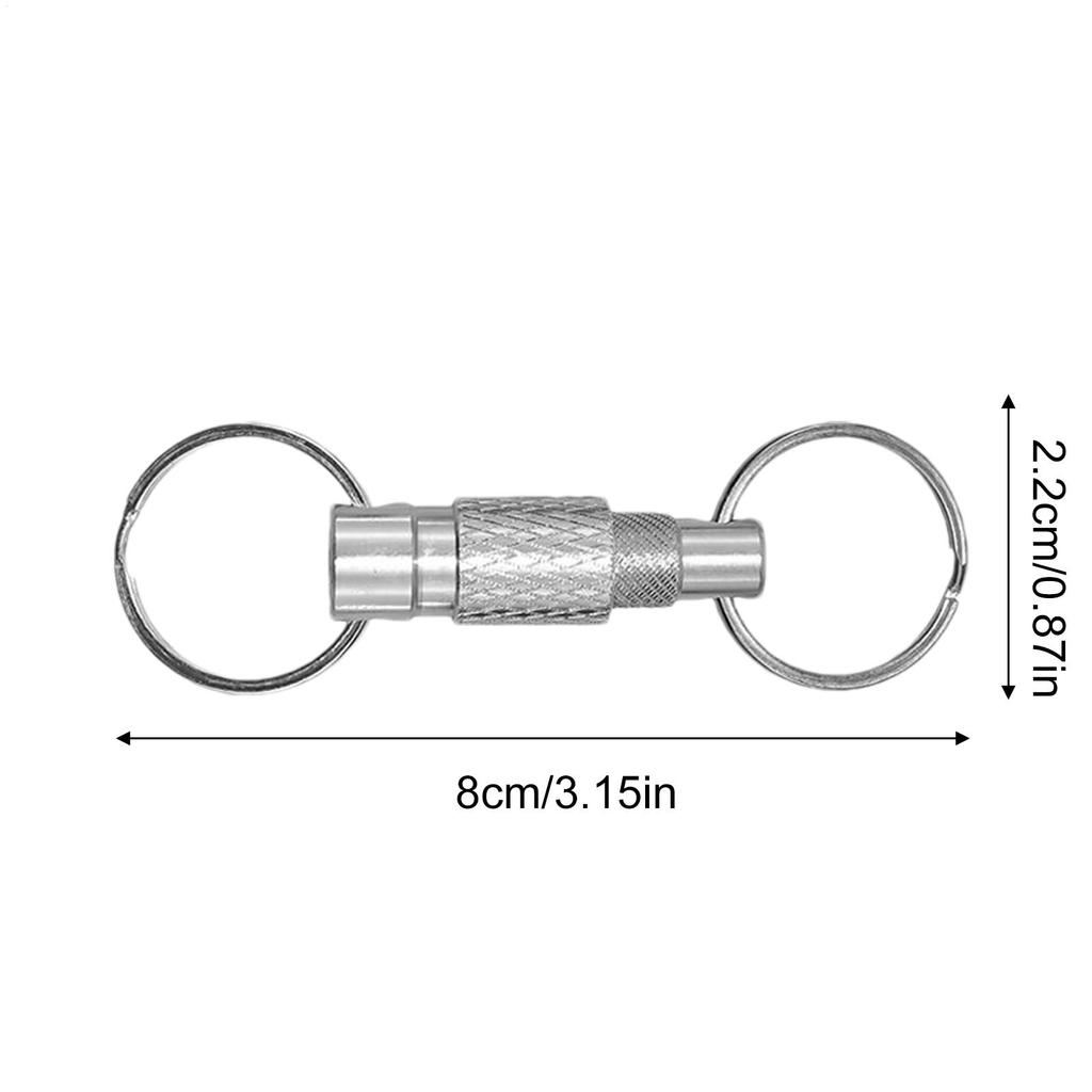 Quick Disconnect Keychain Metal Keychain For Car Keys Secure Key Holder Quick Release Keyring Compact Lightweight For Hiking
