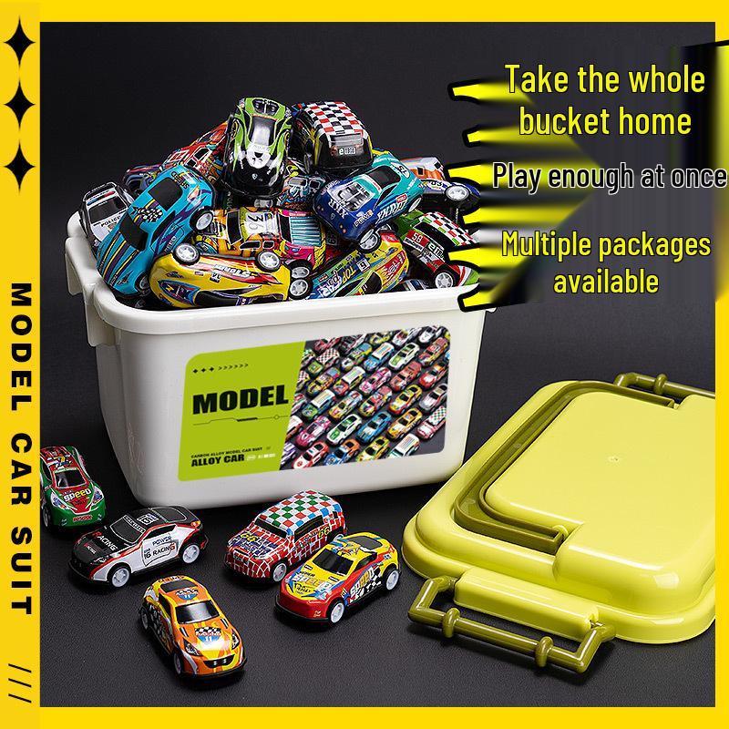 Mini Pull-Back Racing Car Set - Durable Alloy Model Toys for Kids