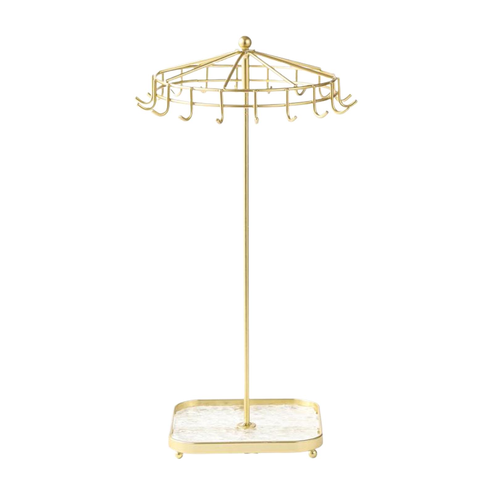 

Trendy Iron Jewelry Organizer Stand For Necklace And Earrings Etc. For Easy золотистый