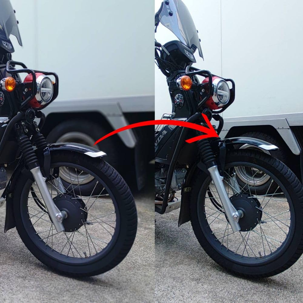 Motorcycle NEXYL Front Fender Lift Brackets for Honda Cross Cub CC110 Installation Made in Japan (Includes Instructions) -