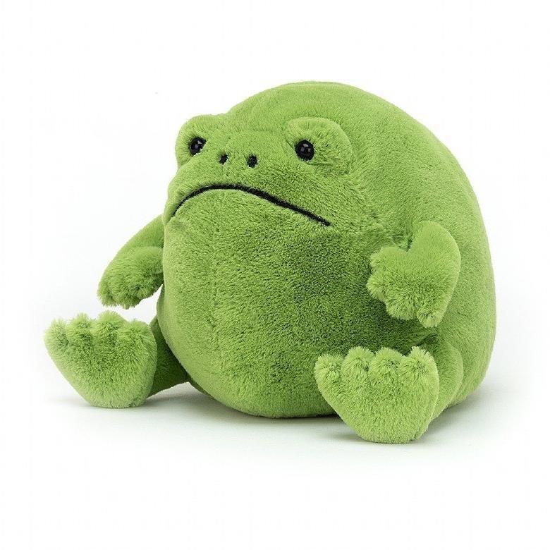 Adorable Ricky Rain Frog Plush Toy Soft Cartoon Frog Doll For Kids 30x25x20cm