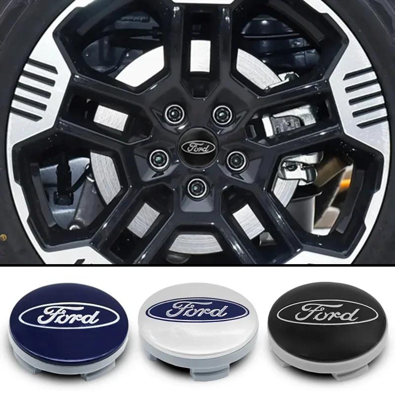 4PC 54mm Car Wheel Center Caps Hubcap Cover Emblem For Ford Focus Mk2 Mk3 Fiesta Mondeo S-MAX Mustang Fusion Kuga ST accessoires