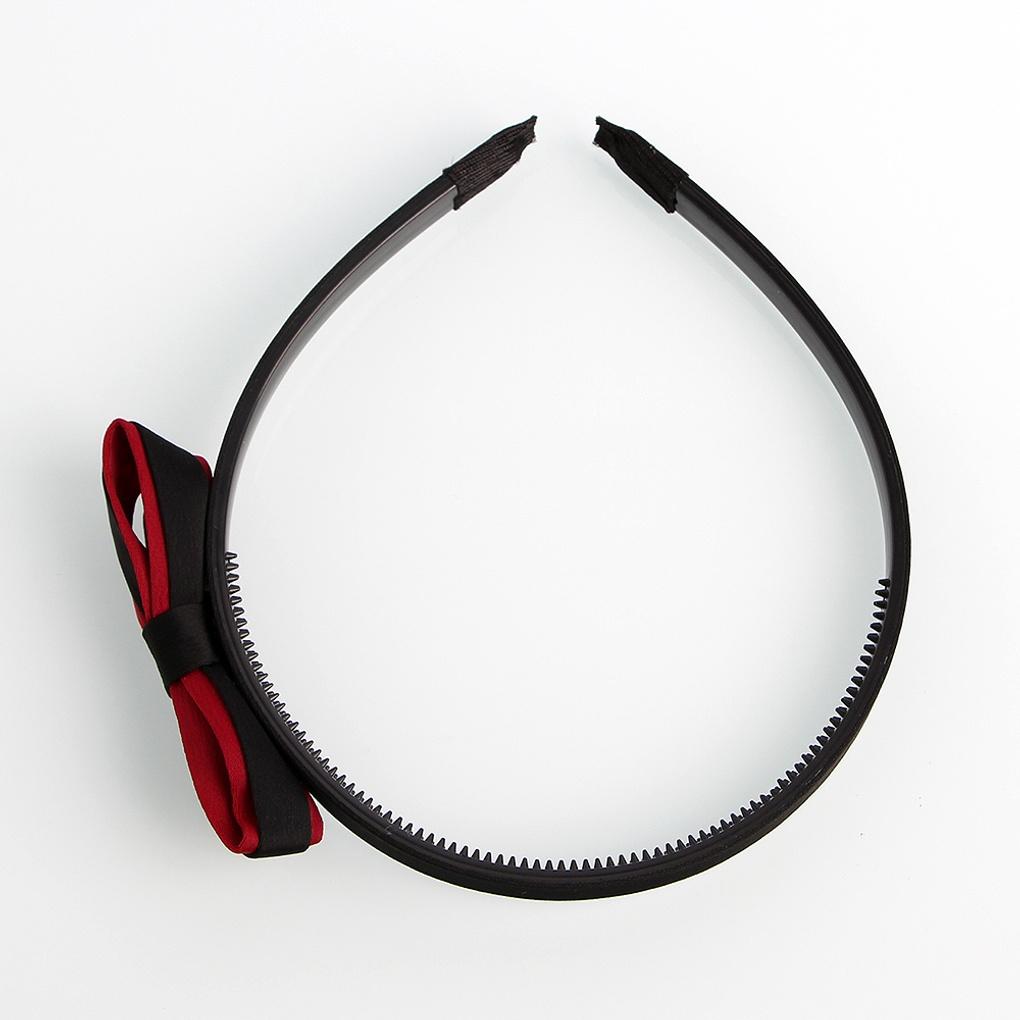 Einfaches tägliches Haarband mit Schleife für Damen Punkt-Haarband