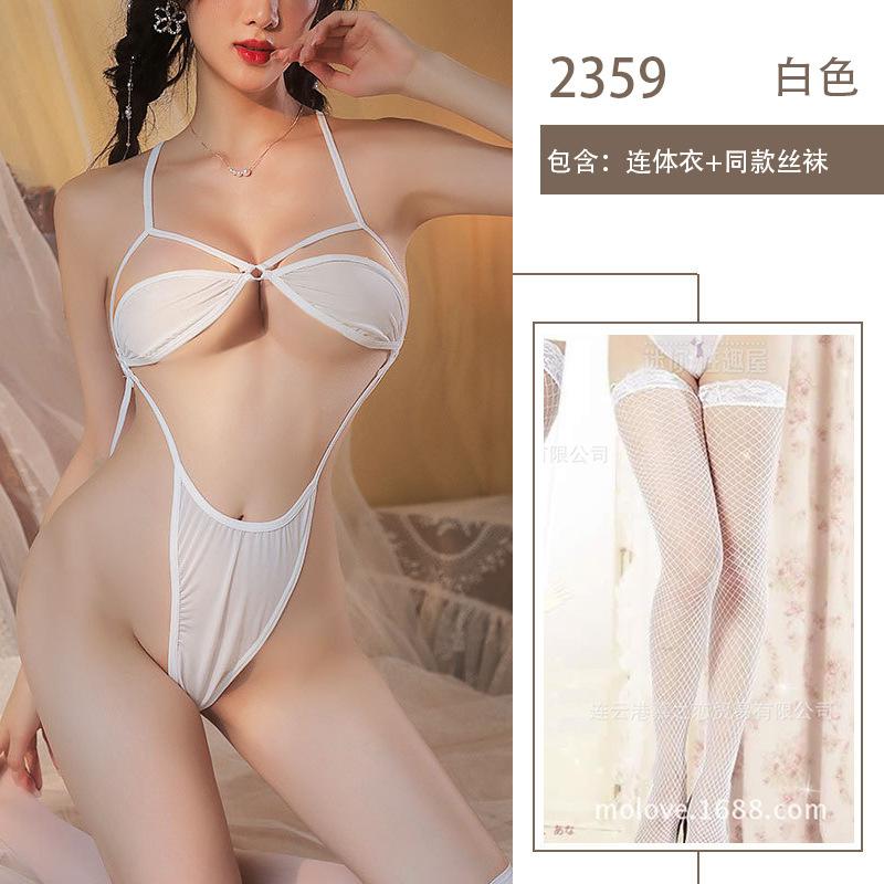 Sex underwear pure desire three-point breast-showing sexy bikini suspenders free nightclub uniform underwear
