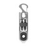 NITEIZE Doohickey Ratchet Key Tool, Small Multi-Tool with Keychain, Bottle Opener, Screwdriver, Box Cutter, Ruler, and Carabiner, Silver