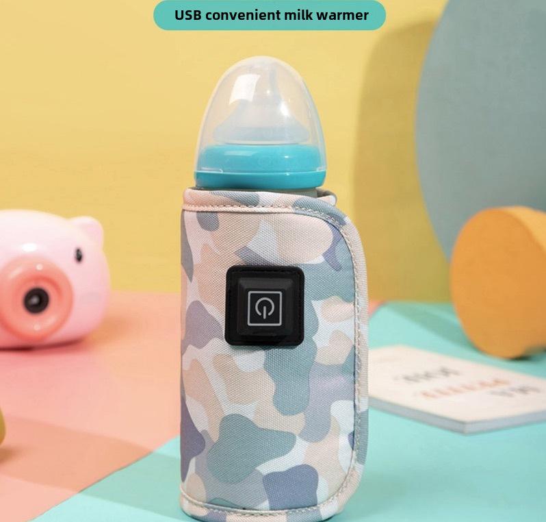 USB Heated Bottle Insulation Sleeve with Three-Speed Temperature Control for Outdoor and Car Use