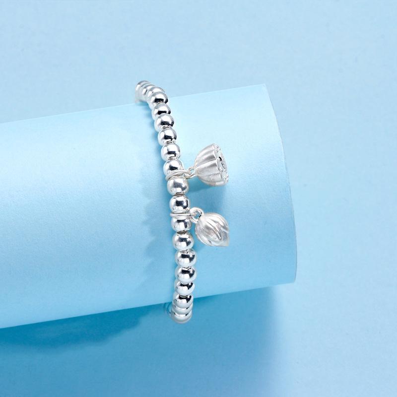 Two Worlds Huan Bracelet Women's Round Bead Bracelet New Chinese Ins Wind Bracelet Lotus Pond Beaded Jewelry