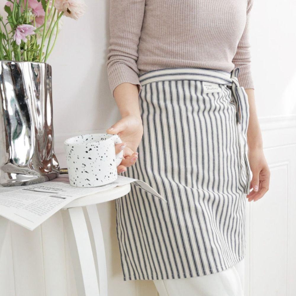 Anti Fouling Waist Apron Elegant Cafes Apron Home Use Cooking Half Apron  Restaurant
