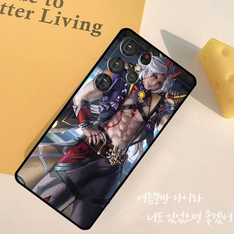 Genshin Impact Arataki Itto Phone Case For Samsung Galaxy S25 Ultra S9 S10 S20 S22 S21 FE S23 S24 Plus Back Cover Shell