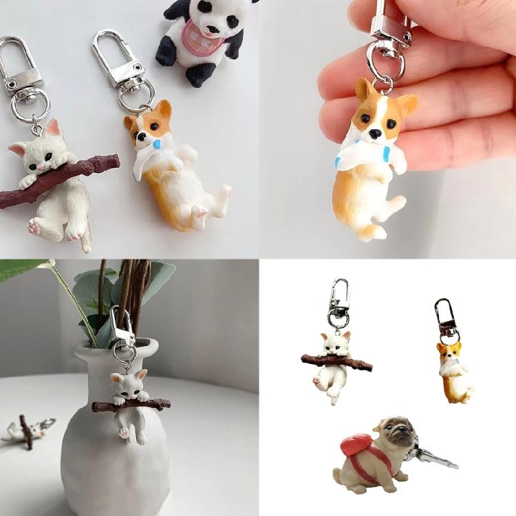 Cartoon Cat Dog Keychain Pendant Hangings Decoration Bag Backpack Bag Charm