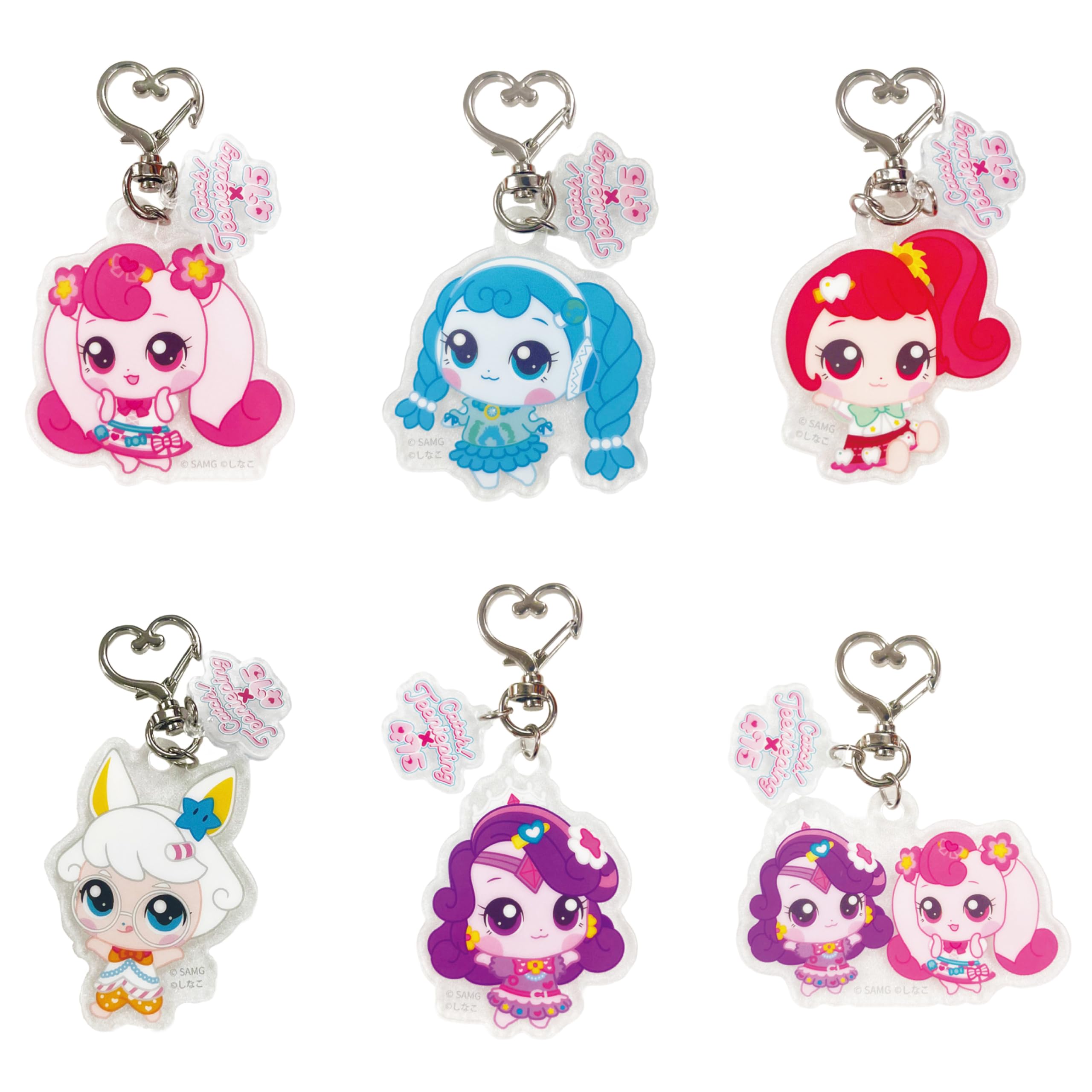 475 Акриловые брелоки Tini Trading для детей от 3 лет Поймай! Булавки, (6 типов)