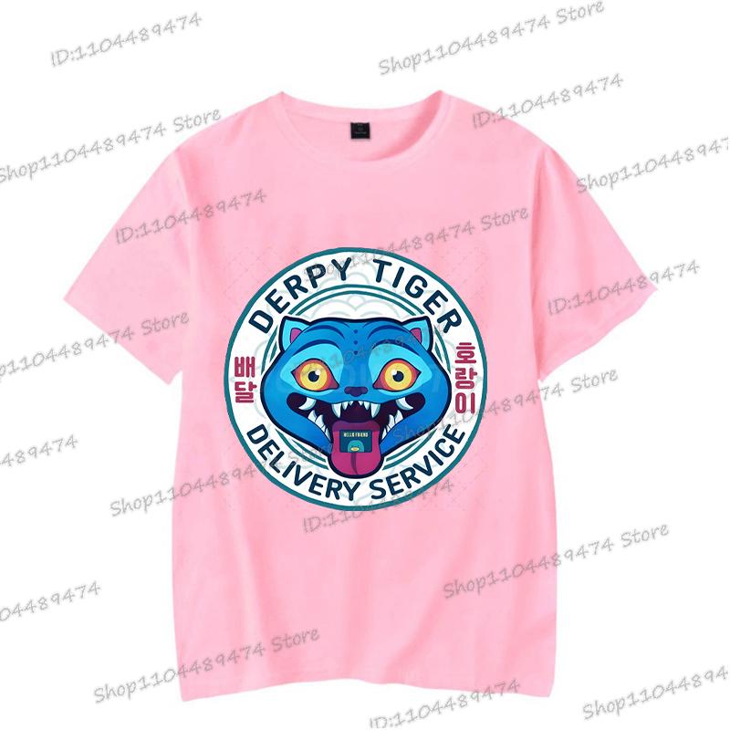 2025 New KPop Demon Hunters Men Women Cartoon Tshirt Anime Tiger Rumi Breathable Tops Short Sleeve Korean Ulzzang T-shirts