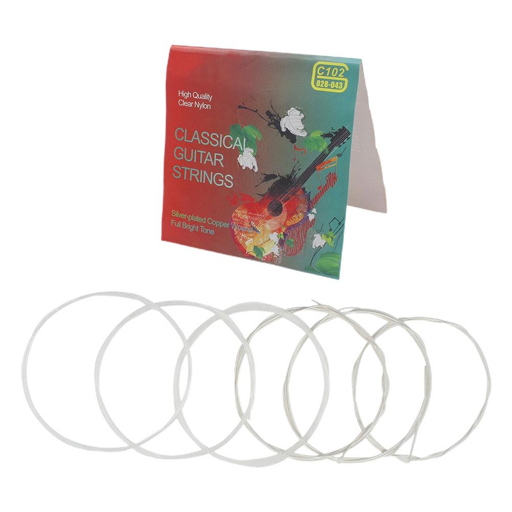 Classical Classic Guitar Strings Replacement Parts Instrument Copper Transparent Musical String V1O7