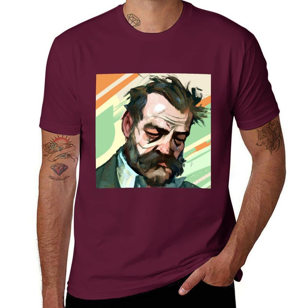 Disco Elysium - Harry Dubois Fan Art T-Shirt sweat summer clothes hippie clothes sublime plain white t shirts men
