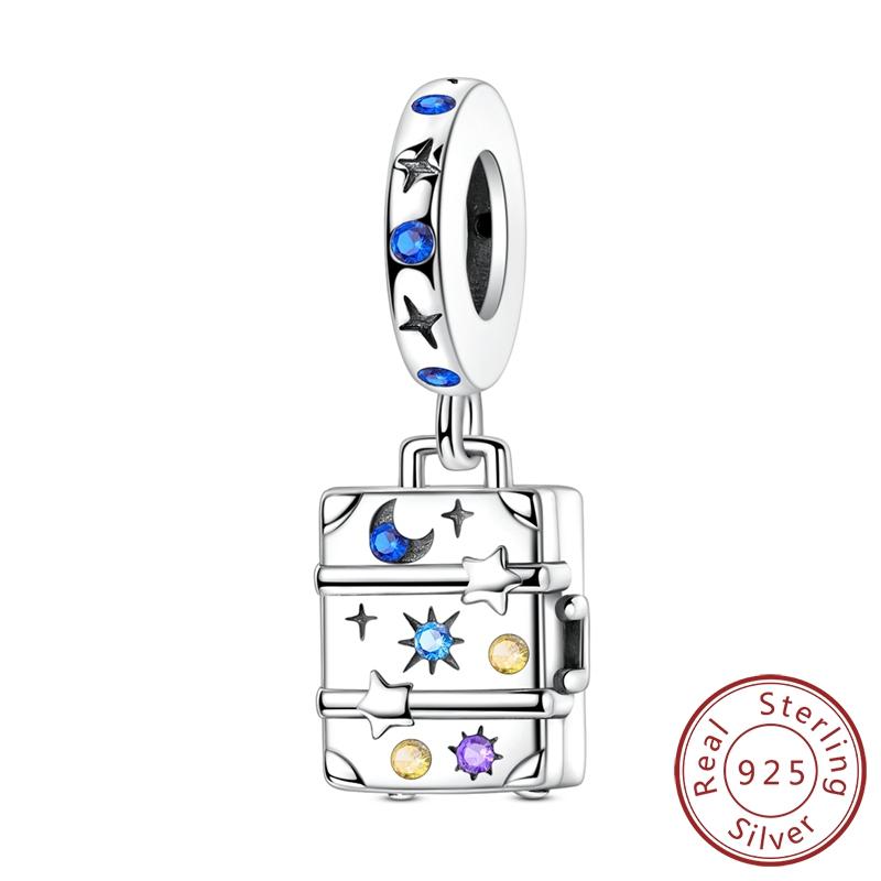 New Original Charms Beads Pendants Copper Cute Cat Paw Bow Apple Heart Charms Fit Bracelets Necklaces Women Jewelry