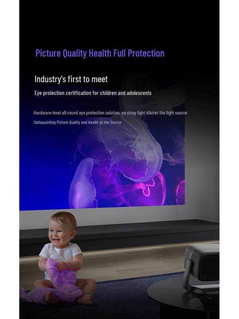 Nut N3 Pro 4K HD Gimbal Projector for Home Theater, Bedroom, and Office