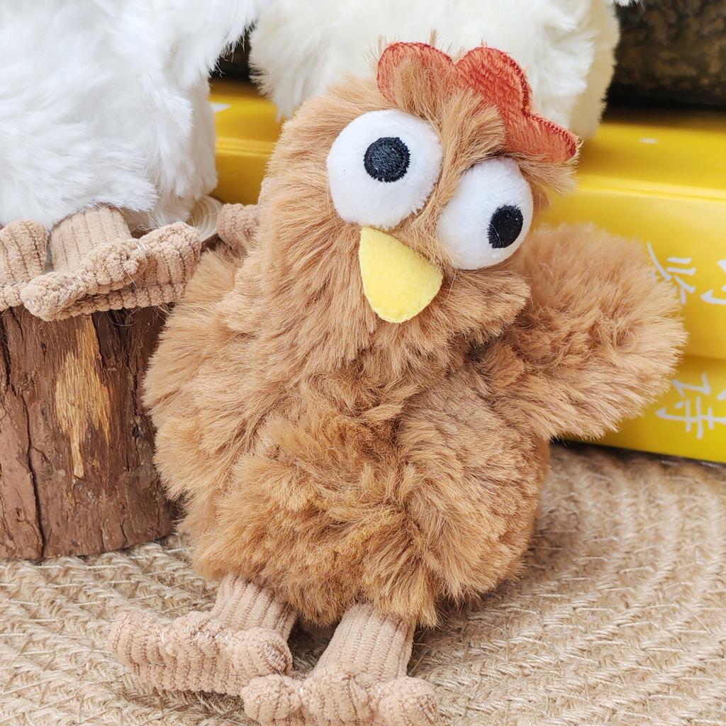 Rooster Toy Plush Keychain Cartoon Plush Toy Bag Decoration Funny Animal Dolls
