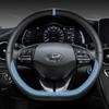 For Hyundai Ioniq 2016 2017 2018    2022 Car Steering Wheel Cover D Shape PU Leather Auto Accessories