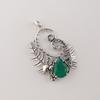 Green Onyx Gemstone 925 Sterling Silver Jewelry Pretty Pendant 1.8" Anniversary Gift For Wife CP-42-22