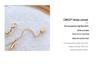 Minimalist Style Gold Titanium Three-Layer Stackable Pendant Necklace