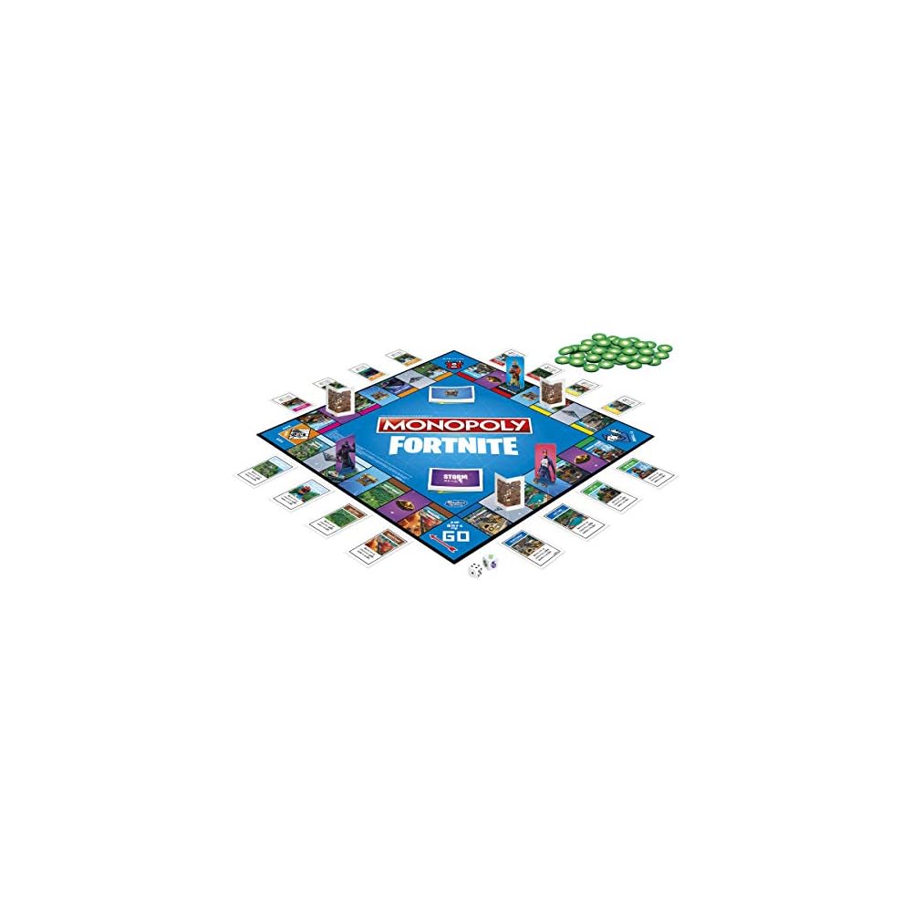 Hasbro Monopoly Fortnite Edition Board Game Japanese Version with Instructions Ages 13 and Up
