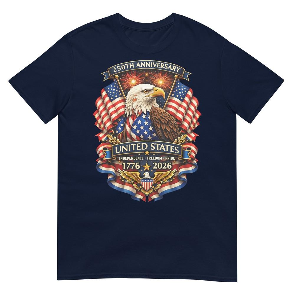 Usa Independence 250th Anniversary 1776 2026 4th Of July TShirt S