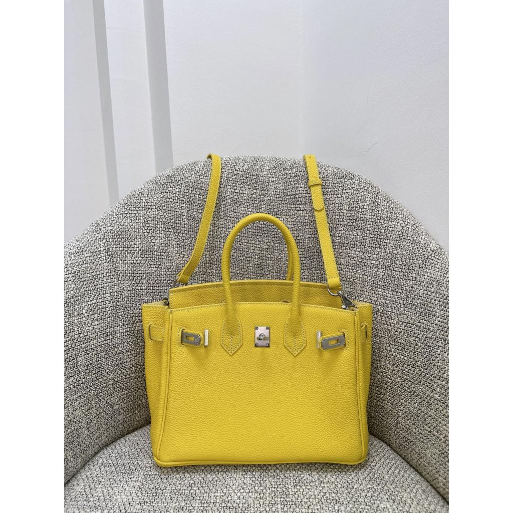 Togo primo strato pelle di mucca borsa platino motivo litchi fibbia argentata borsa a mano serratura di alta gamma borsa a tracolla messenger in pelle da donna