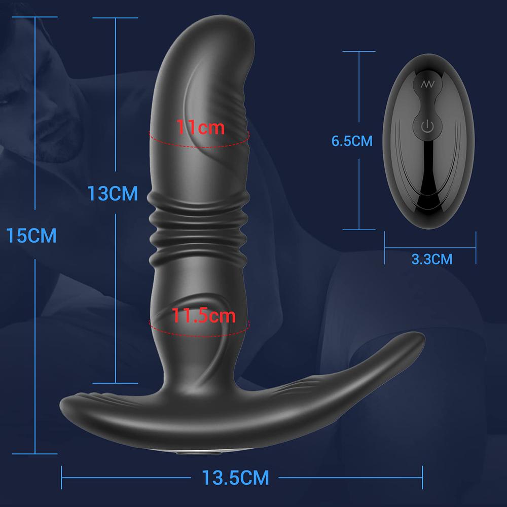 Mannlig silikon anal vibrator prostatastimulator forsinket cum butt plug dildo sexleketøy for voksne