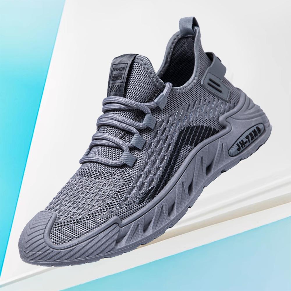 New Fly-woven Running Shoes Soft Sole Comfortable Casual Shoes Trendy Shoes Mesh Breathable