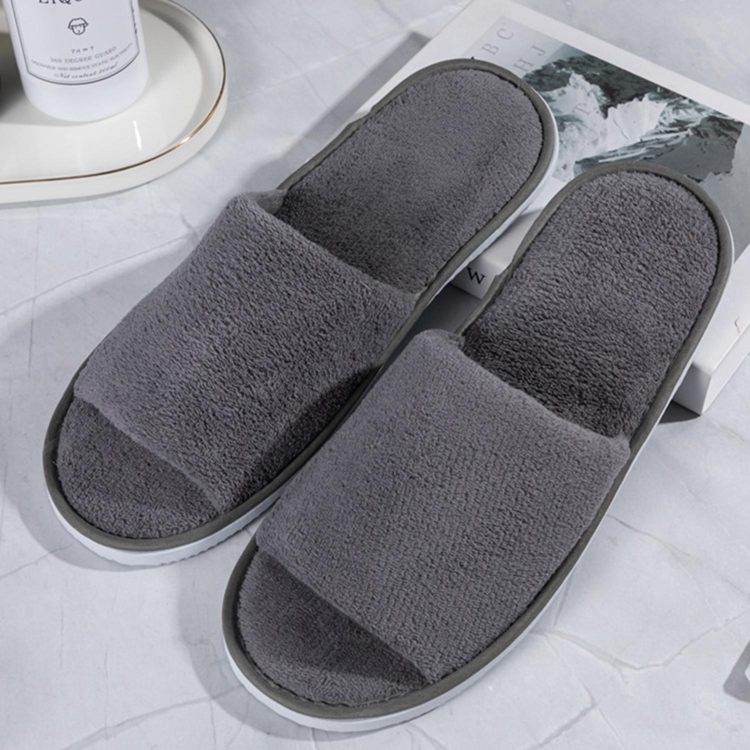 1 Pair Disposable Slippers Hotel Travel Slipper 8mm Washable Unisex Home Slipper Guest Use Folding Men Women Indoor Slippers One Size 879₽