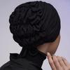 Modal Cotton Stretch Elastic Postpartum Cap - Solid Color Tie-on Indian Hat