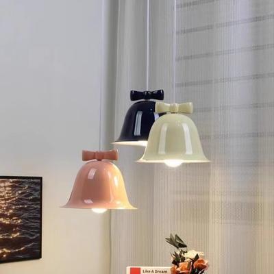 Weihnachtsglocke Macaron Regenbogen Eisen Anhänger Lampe Modern Nordisch Schlafzimmer Brett Arbeitszimmer Haus Dekoration Kronleuchter E27 Glanz Licht