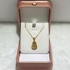 Wei Xue Vergoldete drehbare Kürbis-Anhänger Halskette mit Diamanten - Elegantes Geschenk für Freundin