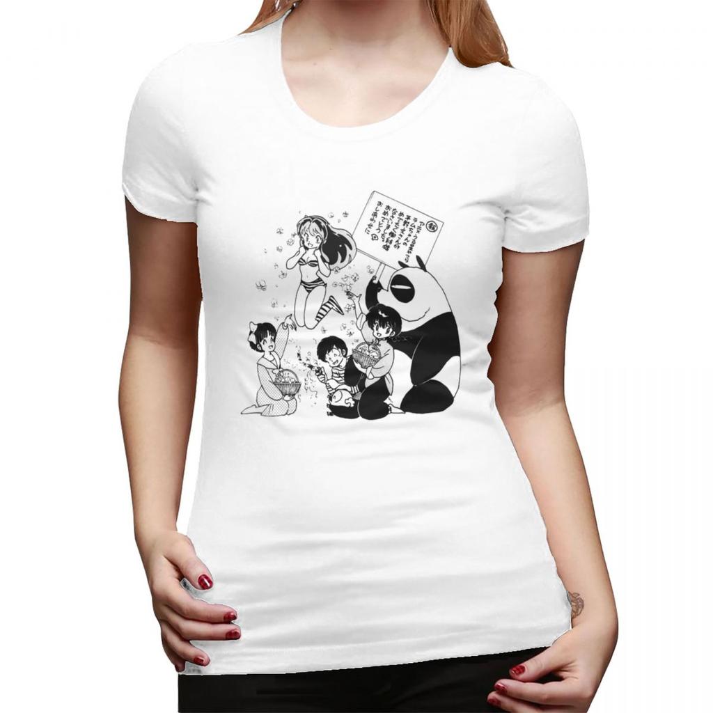 Ranma 12 Urusei Yatsura TShirt for Women Crew Neck Streetwear T Shirts Womens Tees Short Summer Clothes Tops