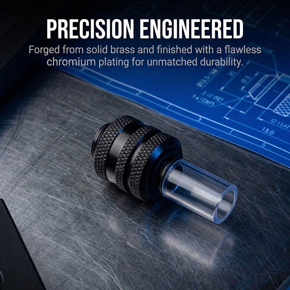 2PCS Silver/Black Compression Fitting OD 14MM Water Cooling System Water Cooling Build