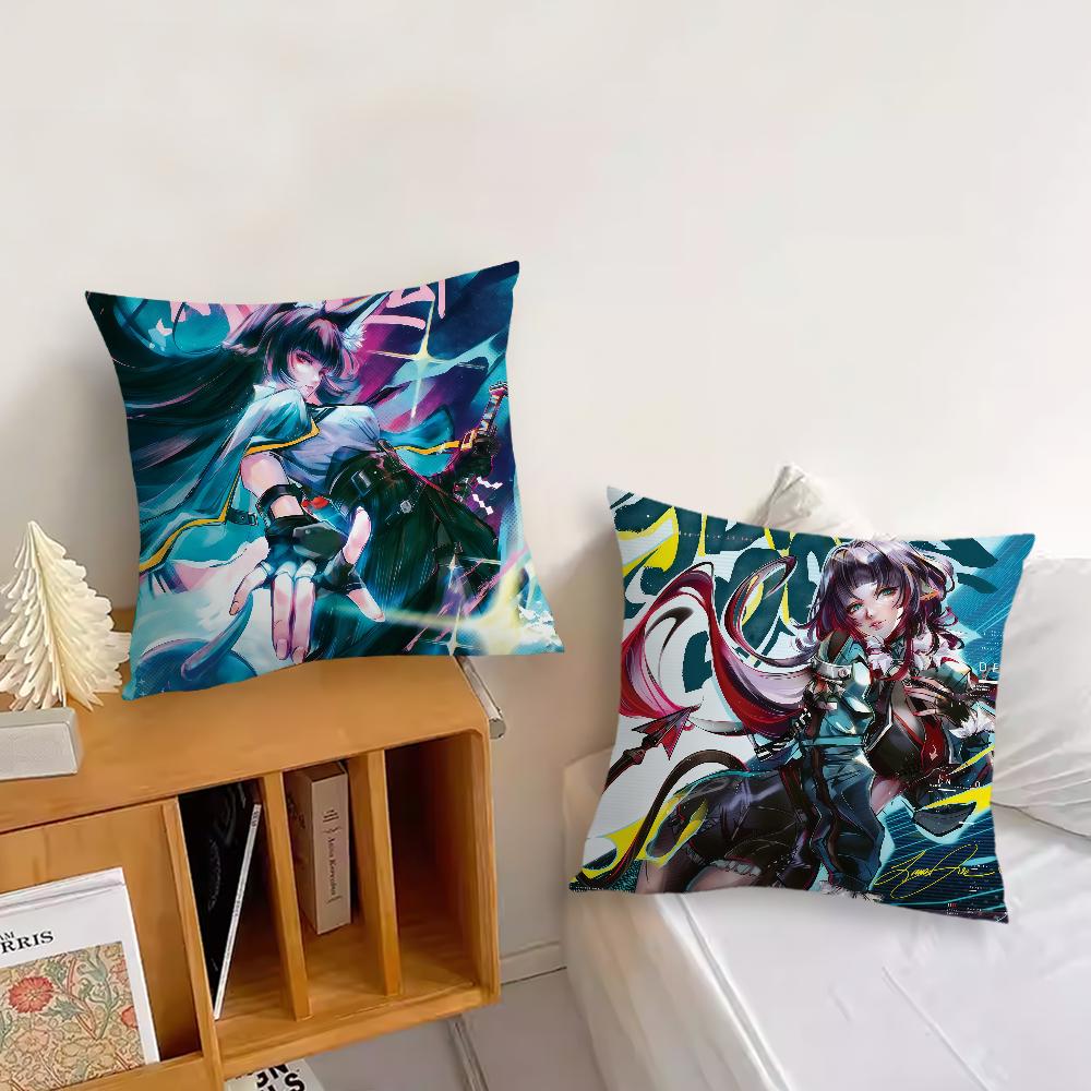 Spiel Zenless Zone Zero Kissenbezug Kissenbezug Dekoration Zimmer Haus Sofa Wohnen Büro Auto Nordische Schlichtheit