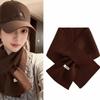 Windproof Wool Knitted Scarf Thickened Women Winter Neckerchief  Apparel Accessories