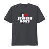 Amo i Ragazzi Ebrei Cuore Rosso Hanukkah Maglietta vintage Lavata Versatile streetwear Top Per l'Uso Quotidiano Alla Moda Leggermente homme