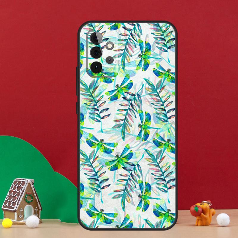 Colorful Dragonfly Case For Samsung Galaxy A55 A52 A32 A12 A33 A06 A16 A26 A36 A56 A15 A53 A13 A34 A54 A14 A17