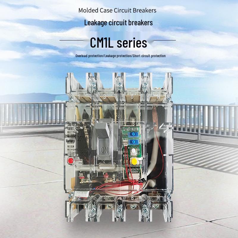 

Renmin Jiye CM1L Leakage Protector Three-Phase 250A/400A Circuit Breaker Leakage Protector 3P 125A