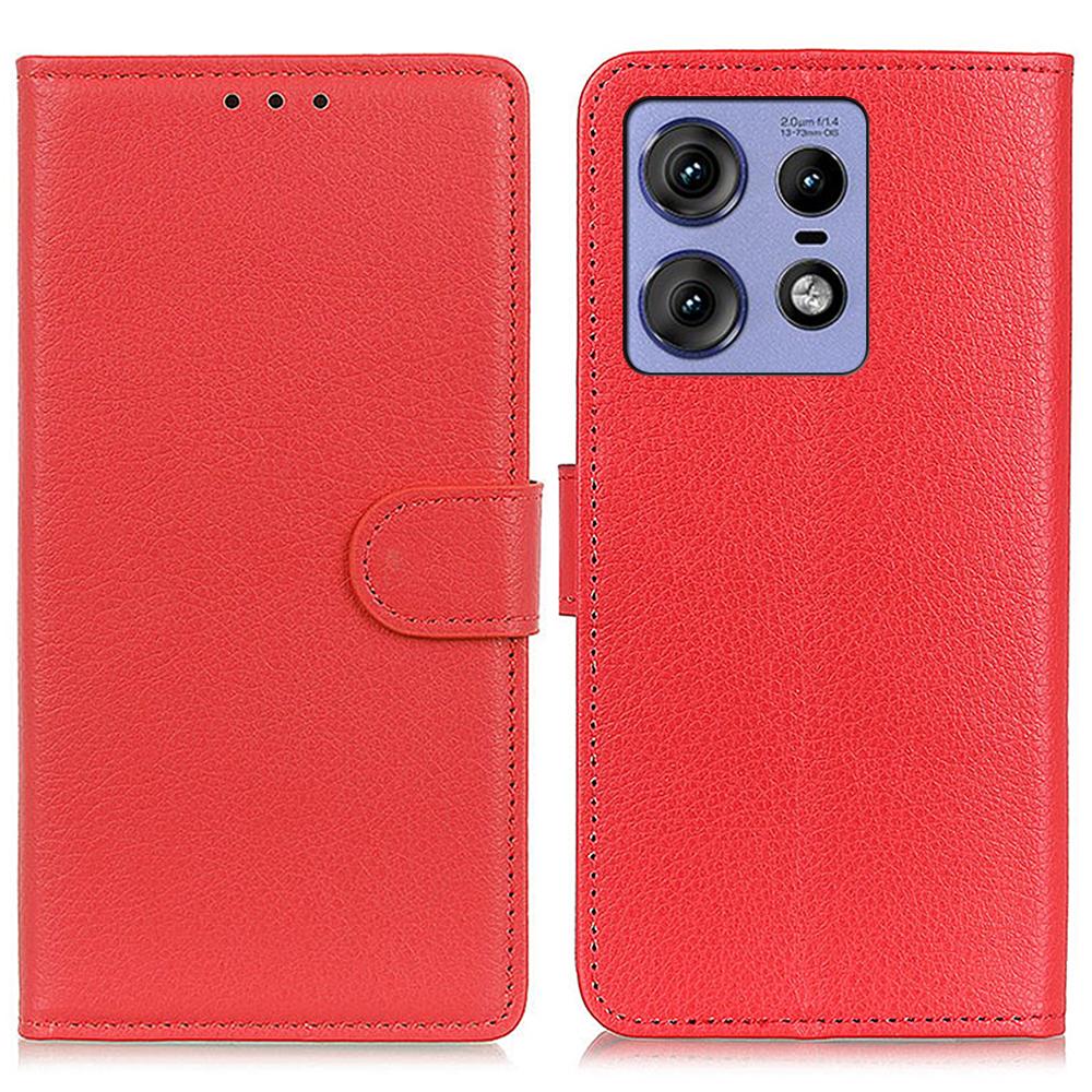 For Motorola Edge 50 Pro 5G Case Card Holder Wallet PU Leather Litchi Texture Folio Cover