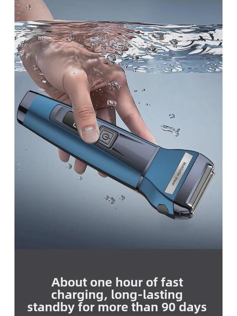 Fenite FS-877 Multi-Function Shaver: Electric Beard Trimmer, Haircut, Nose Hair Trimmer with Digital Display