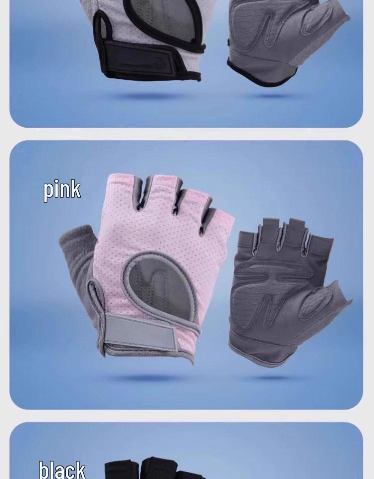Half-Finger Breathable Cycling Gloves for Men & Women - Shock Absorption, Ideal for Road & Mountain Biking