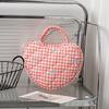 Fashion Plaid Bow Women Makeup Bag Cute Tote Portable Female Cosmetic Storage Handbag Travel Organizer Zipper Toiletry Bag