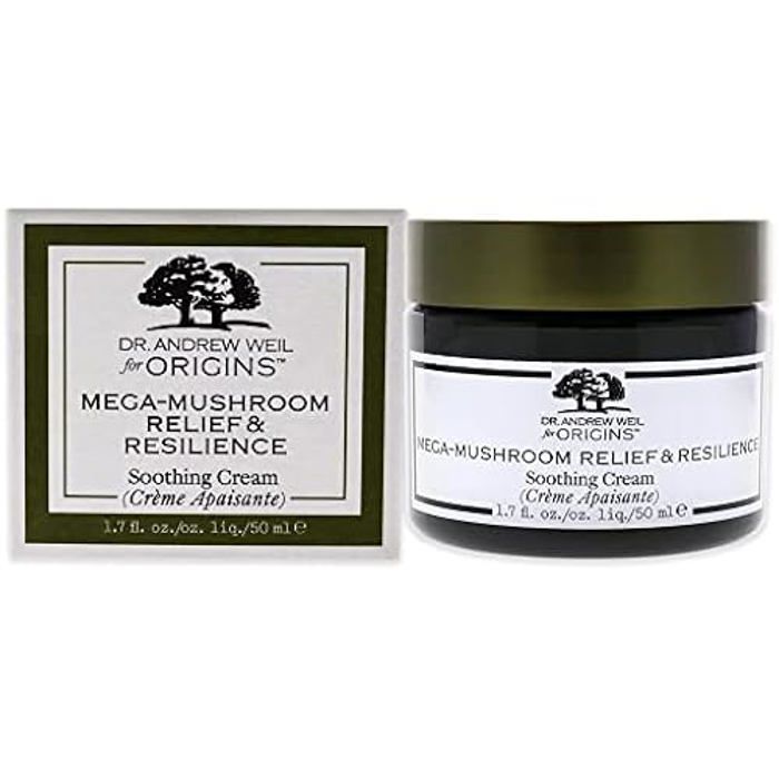 Crème Apaisante - ORIGINS - Mega-Mushroom - 1.7 Oz - Hypoallergénique - Tous Types De Peau