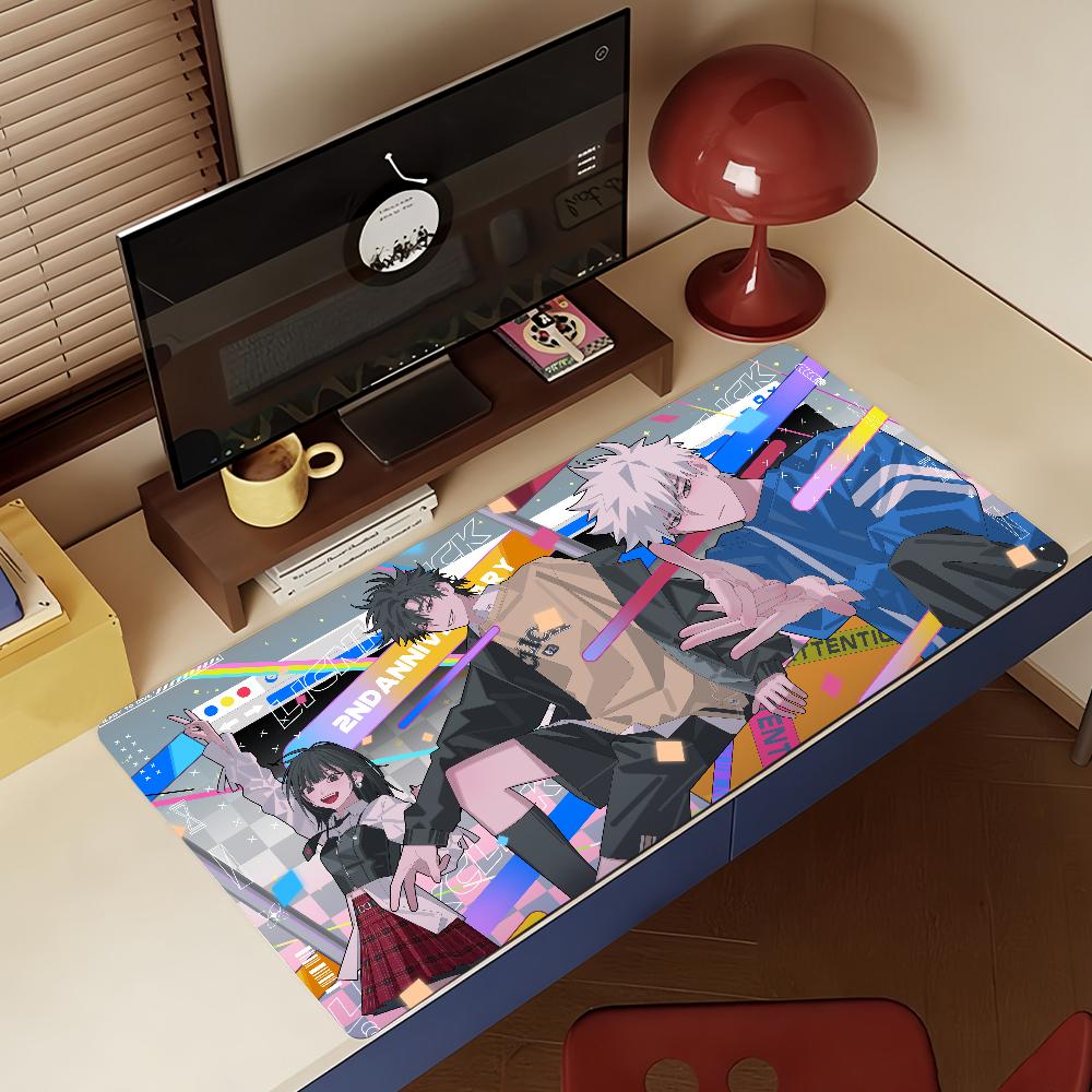 Anime L-Link Click Mouse Pad Non-slip Rubber Gamer Balance Computer Mat Decoracion Deskmat Laptop Office Large